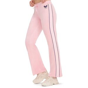 Juicy couture Light Pink Sweatpants with Navy Accents NEW wide leg